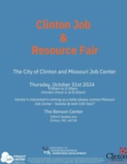 FSD- Clinton job and resource fair flyer