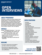 FSD- ProEnergy open interview event flyer