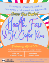 FSD- Osage Beach color run and health fair flyer