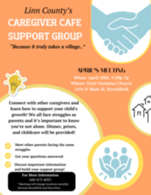 FSD- Caregiver Cafe support group event flyer