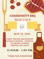 FSD- Memorial Day Meal event flyer