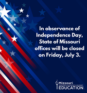 State Offices Closed - 4th of July
