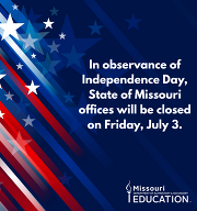 State Offices Closed - 4th of July