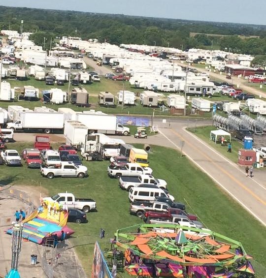 Campers at the Missouri State Fair Campground