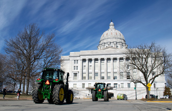 Governor Parson Lieutenant Governor Kehoe National FFA Week Tractor Ride