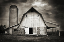 Black and White barn