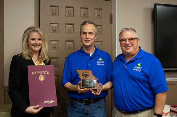 Robin Perso Retirement with Director Chinn and Deputy Director Klenklen