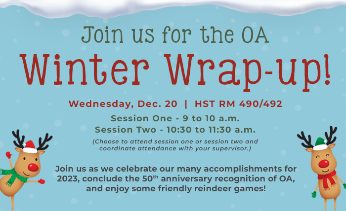 OA Winter Wrap-up