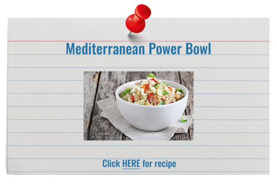 Recipe Card for Mediterranean Power Bowl