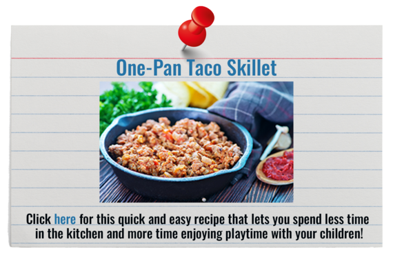 Recipe Card for One-Pan Taco Skillet