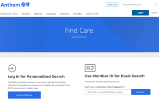 Anthem Provider Search Image