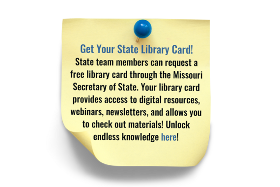 State Library Card Post-It