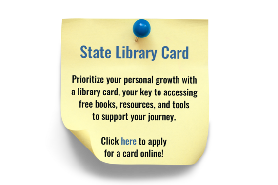 State Library Card Post-It