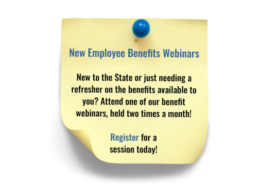 New Employee Benefits Webinars Post-It
