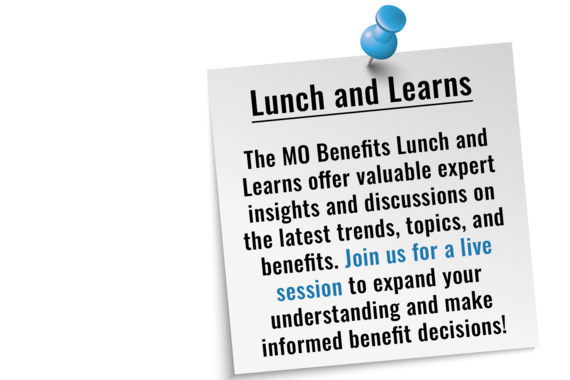 MO Benefits Lunch and Learns Post-It