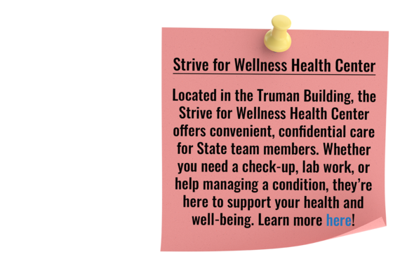 Strive for Wellness Health Center Post-It