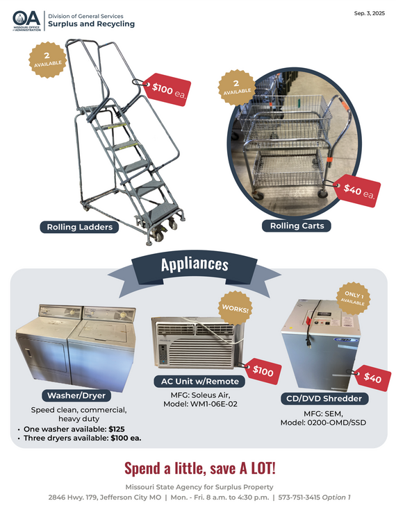Surplus Spotlight Sep. 3, 2025 page 1