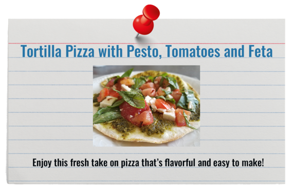 Recipe Card for Tortilla Pizza