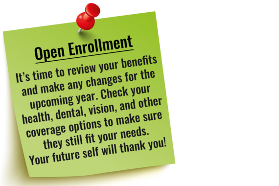 Open Enrollment Post-It