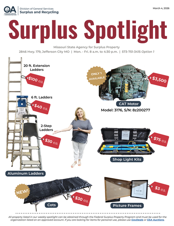 Surplus Spotlight: March 4, 2026