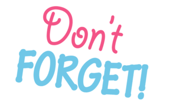 Don't Forget