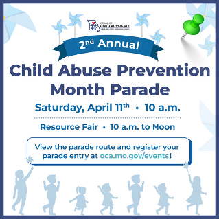 Child Abuse Prevention Month Parade Post-It