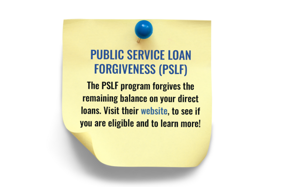 Public Service Loan Forgiveness (PSLF) Post-It