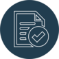 Icon: document with checkmark