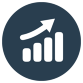 Icon: Rising Bar Chart