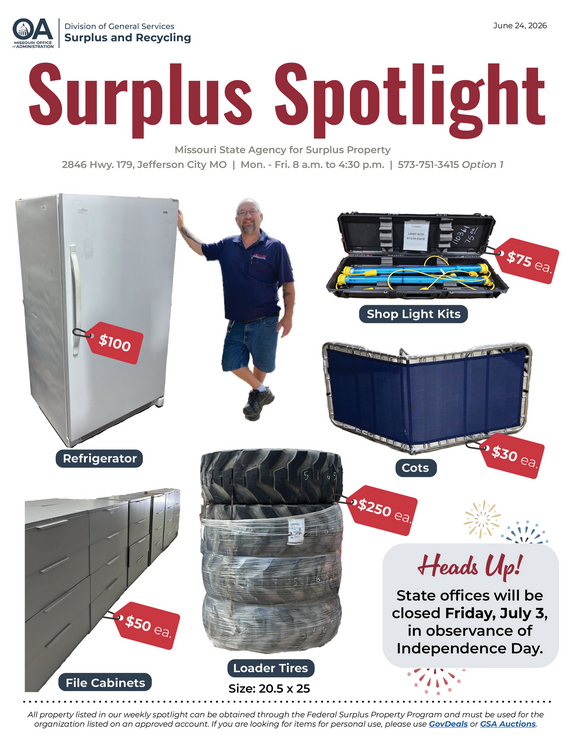 Surplus Spotlight: June 24, 2026