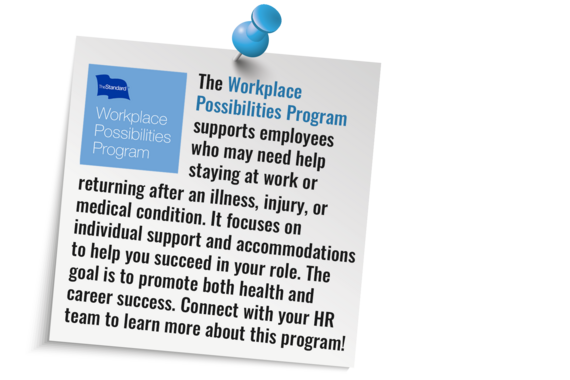 Workplace Possibilities Program Post-It