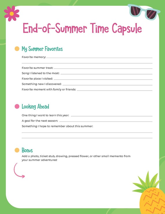 End-of-Summer Time Capsule