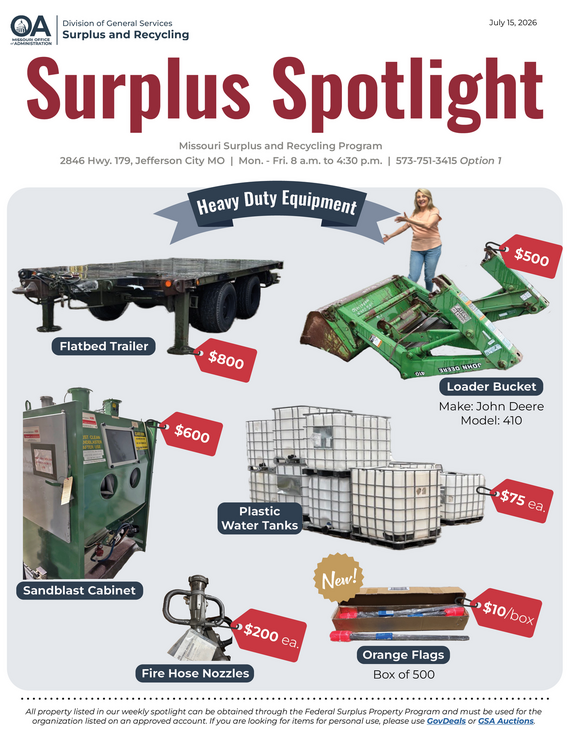 Surplus Spotlight: July 15, 2026