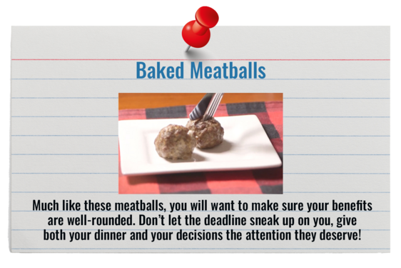 Recipe Card for Baked Meatballs