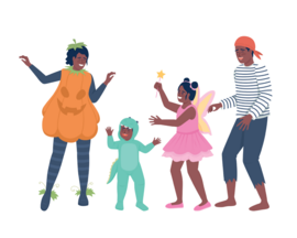 Animation of Family Dressed for Halloween