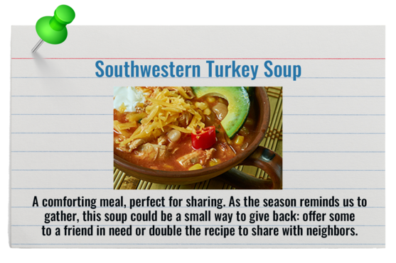 Recipe Card for Southwest Turkey Soup