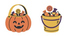 Image of Halloween Candy Buckets