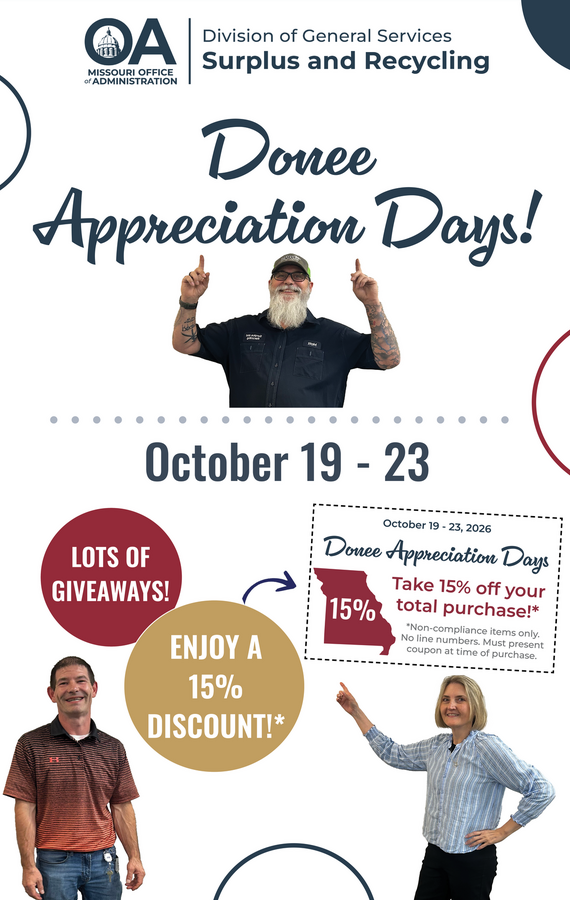 Donee Appreciation Days: Oct. 19-23, 2026