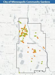Map of city owned vacant lots available for garden lease 