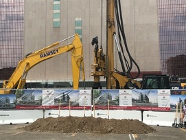 photo of the groundbreaking ceremony for Thrivent's new corporate center