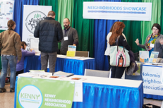 Neighborhoods Showcase booths at 2018 Community Connections Conference