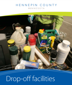 Hennepin County drop-off facilities - image of hazardous waste bottles