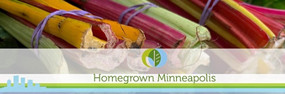 Minneapolis Homegrown logo and food