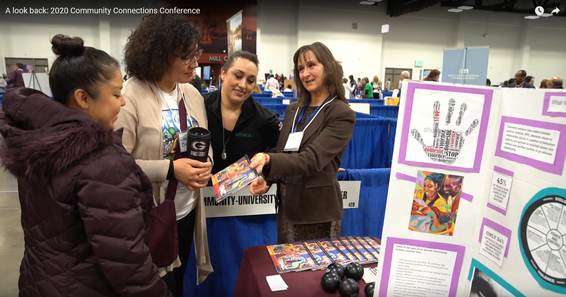 Still image from the 2020 Community Connections Conference video