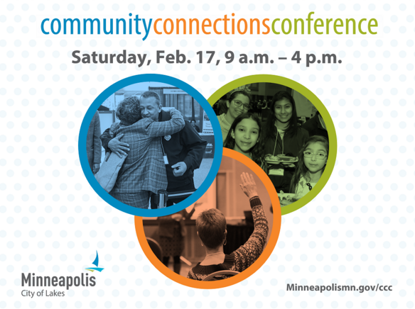 English 2024 Social media promo image for Community Connections Conference