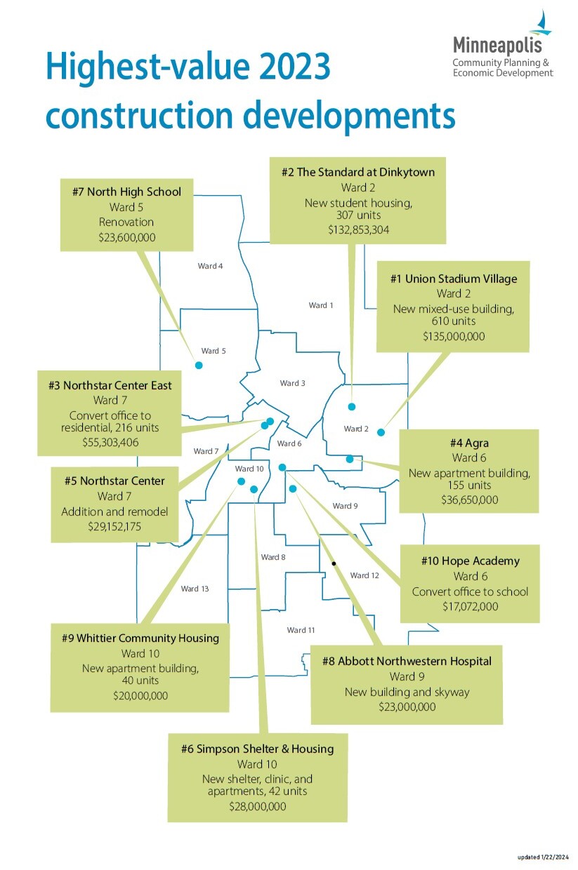 2023 construction map