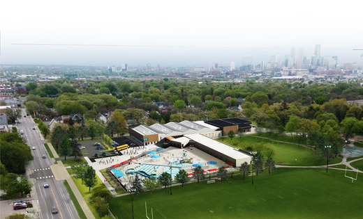 Aerial View of North Commons Park