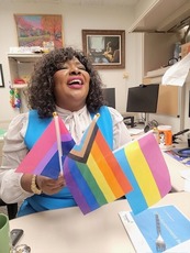 CM Vetaw with Gay Rights Flags