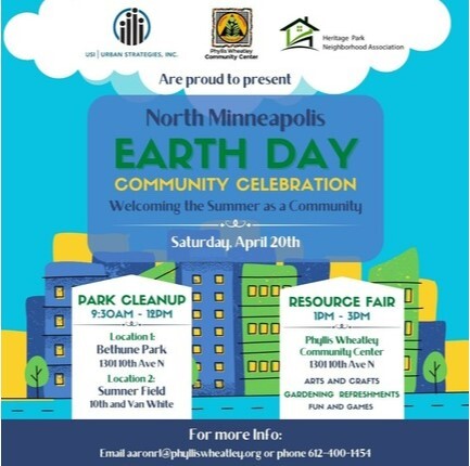 Flyer for North Mpls Earth Day