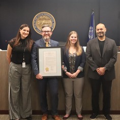 CM Palmisano with City Auditor Patrick